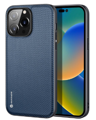 Dux Ducis Fino dėklas skirtas iPhone 14 Pro, mėlynas aprašymas - Prekės nuotrauka
