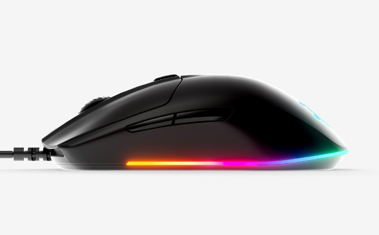 Žaidimų pelė SteelSeries su laidu Rival 3, Juodos spalvos aprašymas - Prekės nuotrauka
