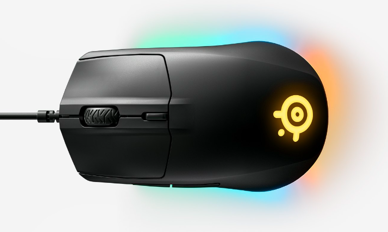 Žaidimų pelė SteelSeries su laidu Rival 3, Juodos spalvos aprašymas - Prekės nuotrauka