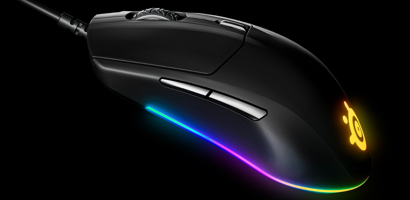 Žaidimų pelė SteelSeries su laidu Rival 3, Juodos spalvos aprašymas - Prekės nuotrauka