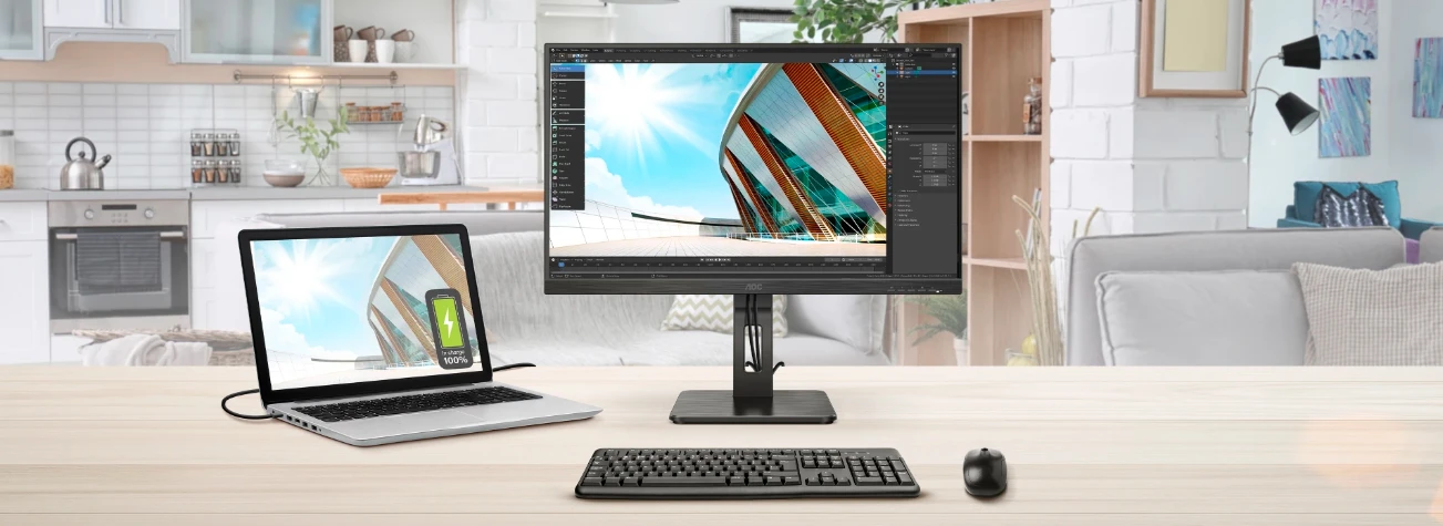 Monitorius AOC LCD U27P2CA / 27 