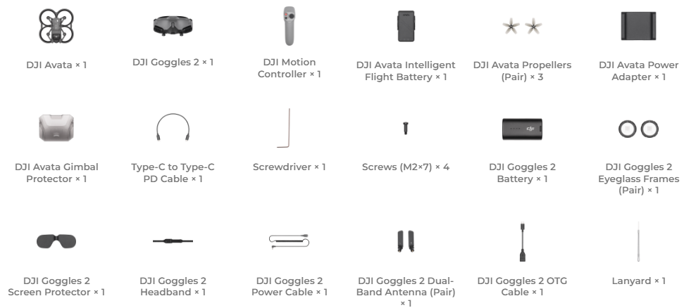 Dronas DJI Avata Pro-View Combo aprašymas - Prekės nuotrauka