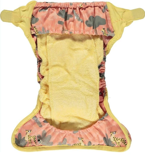 Close Caboo daugkartinės sauskelnės V2 Cheetah, 3 –16 kg, 1vnt. aprašymas - Prekės nuotrauka