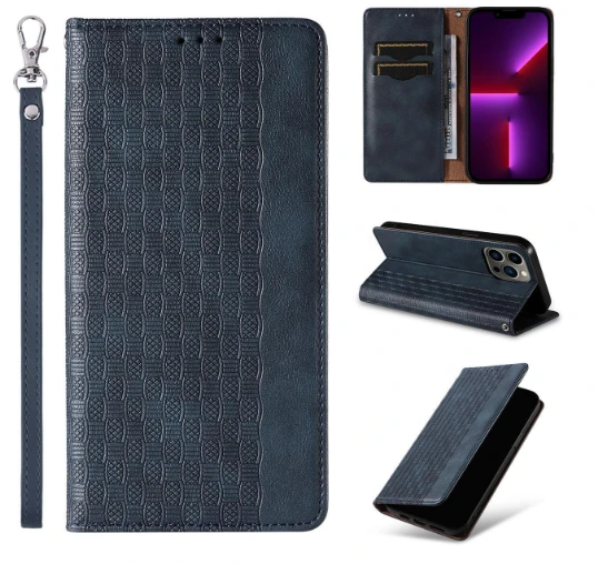 Hurtel Magnet Strap dėklas su dirželiu skirtas iPhone 14 Pro, mėlynas aprašymas - Prekės nuotrauka