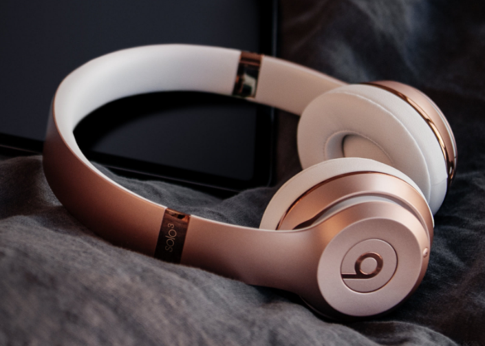 Beats Solo3 Belaidės Ausinės, Rožinio aukso spalvos aprašymas - Prekės nuotrauka