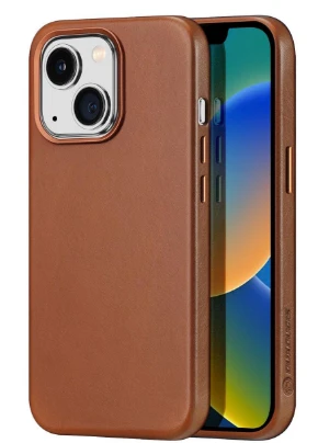 Dux Ducis Naples dėklas skirtas iPhone 14 Plus su MagSafe, rudas aprašymas - Prekės nuotrauka