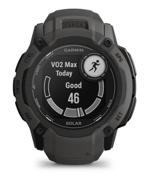 Išmanusis laikrodis Garmin Instinct 2X Solar, Juodos ir baltos spalvų korpusas su baltos spalvos dirželiu aprašymas - Prekės nuotrauka