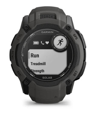 Išmanusis laikrodis Garmin Instinct 2X Solar, Juodos ir baltos spalvų korpusas su baltos spalvos dirželiu aprašymas - Prekės nuotrauka