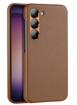 Dux Ducis Grit dėklas skirtas Samsung Galaxy S23+, rudas aprašymas - Prekės nuotrauka