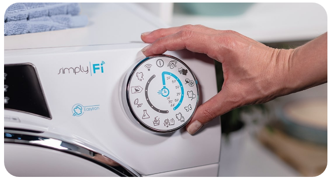 Iš viršaus pakraunama skalbimo mašina Candy CSTG 262DET/1-S, balta aprašymas - Prekės nuotrauka