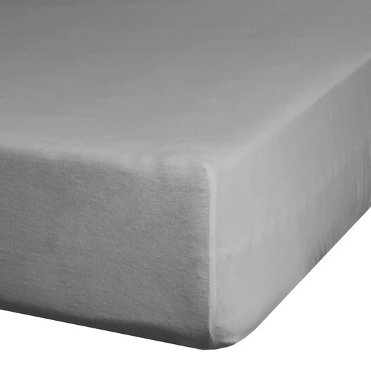 Eurofirany NOVA medvilninio satino paklodė be gumos, 220X210 cm, spalva: plieno Paklodė aprašymas - Prekės nuotrauka