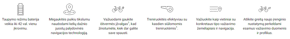 Garmin Edge 540 dviračio kompiuteris, tik įrenginys aprašymas - Prekės nuotrauka