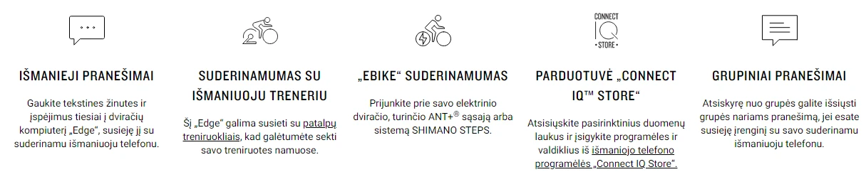 Garmin Edge 540 dviračio kompiuteris, tik įrenginys aprašymas - Prekės nuotrauka