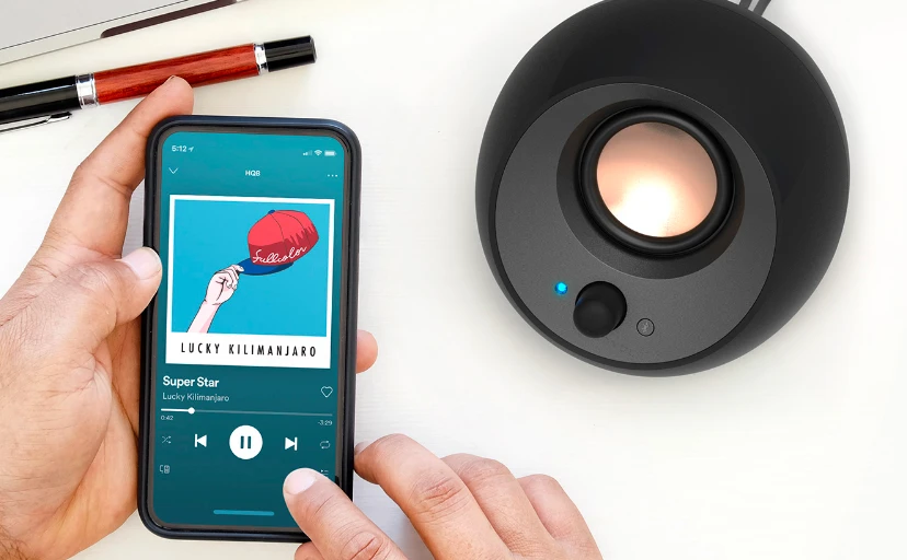Kompiuterio kolonėlės Creative Labs Pebble V3, Juodos spalvos aprašymas - Prekės nuotrauka