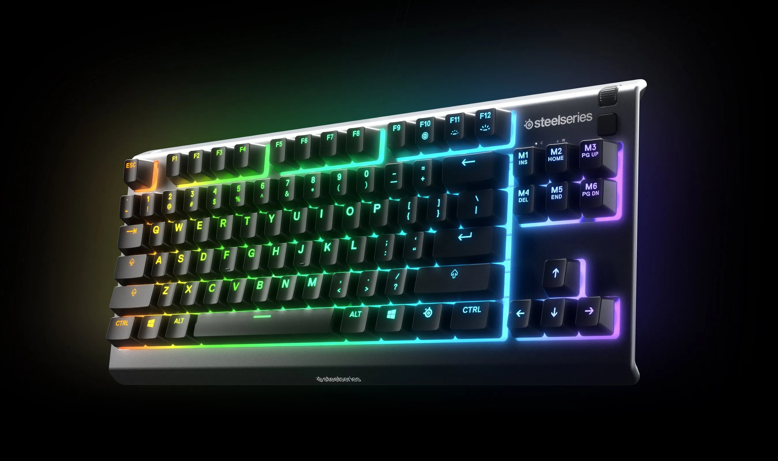 Žaidimų klaviatūra SteelSeries Apex 3 TKL, Nordic kalba, Juodos spalvos aprašymas - Prekės nuotrauka