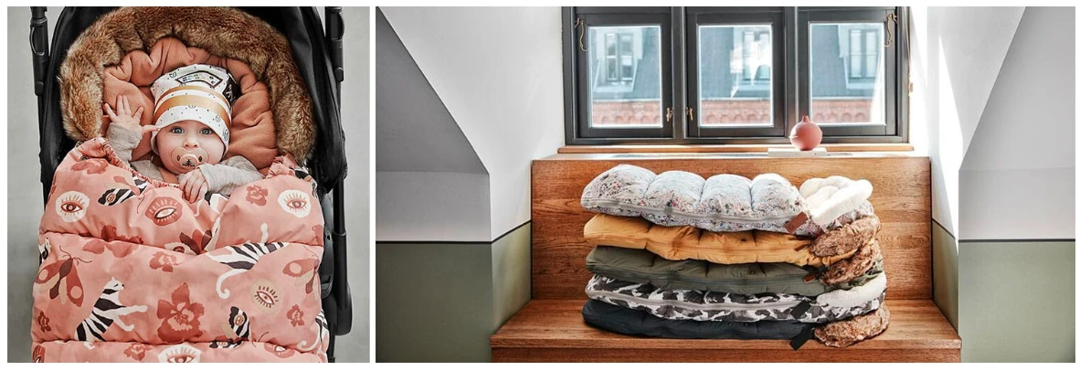 Elodie Details - universalus miegmaišis vaikiškam vežimėliui | Wool Pure Khaki aprašymas - Prekės nuotrauka