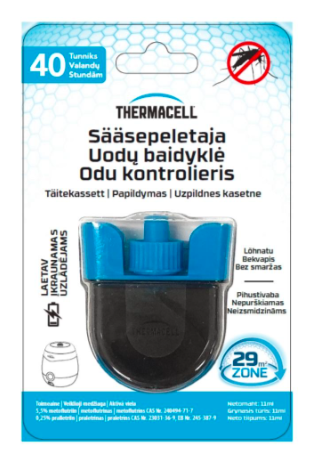 Thermacell Repelento užpildymo kasetė veikianti 40 val. aprašymas - Prekės nuotrauka