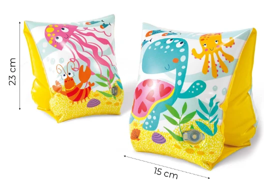 Intex pripučiamos plaukimo rankovės, 23 x 15 cm aprašymas - Prekės nuotrauka