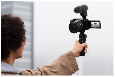 Sony ZV-E1 viso kadro vaizdo tinklaraščių kamera, baltos spalvos aprašymas - Prekės nuotrauka