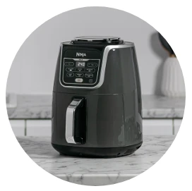 Karšto oro gruzdintuvė Ninja AF160, 1750 W, 5.2 L, pilkos spalvos aprašymas - Prekės nuotrauka