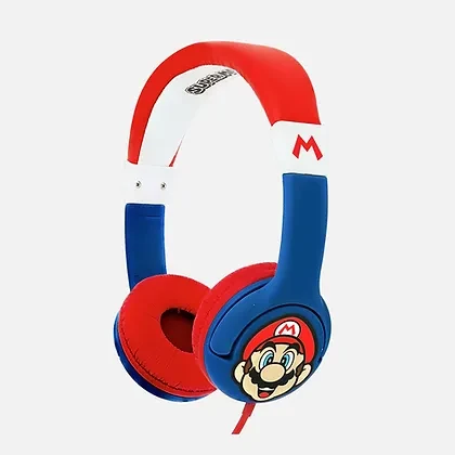 OTL Technologies Super Mario Blue laidinės ausinės vaikams aprašymas - Prekės nuotrauka