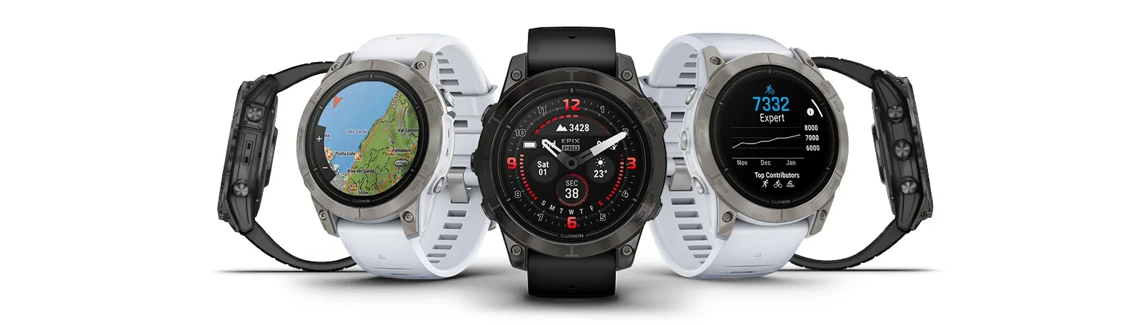 Išmanusis laikrodis Garmin epix™ Pro (Gen 2) – Sapphire Edition, 51 mm, Pilkos anglies spalvos aprašymas - Prekės nuotrauka