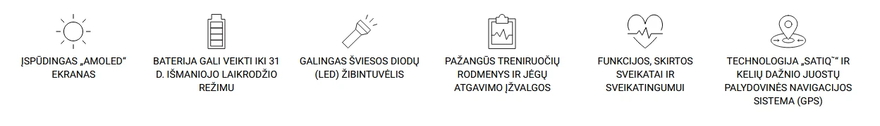 Išmanusis laikrodis Garmin epix™ Pro (Gen 2) – Sapphire Edition, 51 mm, Pilkos anglies spalvos aprašymas - Prekės nuotrauka