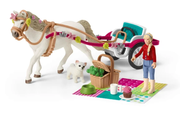 SCHLEICH HORSE CLUB Žirgų šou vežimas aprašymas - Prekės nuotrauka