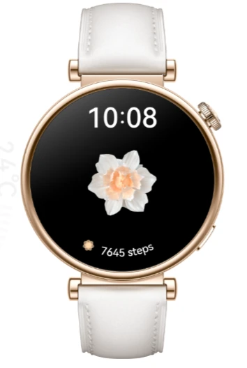 Išmanusis laikrodis Huawei Watch GT 4 Elegant Edition (41 mm), Šviesios auksinės spalvos nerūdijančio plieno korpusas su milanietišku dirželiu aprašymas - Prekės nuotrauka