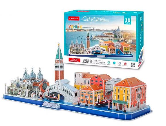 CUBICFUN 3D dėlionė „Venecija“ aprašymas - Prekės nuotrauka