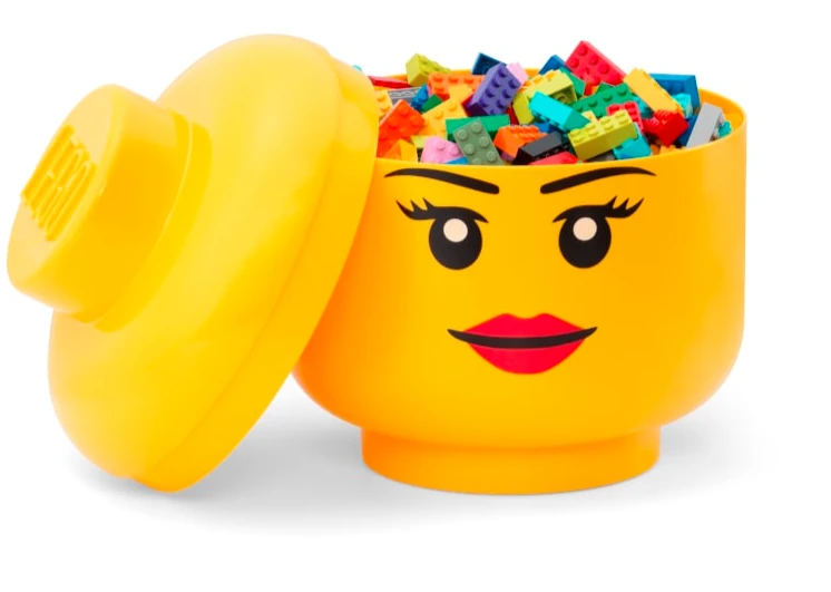 LEGO® dėžutė - didelė minifigūrėlės galva (mergina) 40321725 aprašymas - Prekės nuotrauka