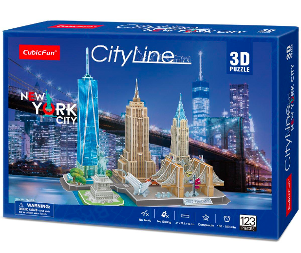 CUBICFUN 3D dėlionė „Niujorkas“ aprašymas - Prekės nuotrauka