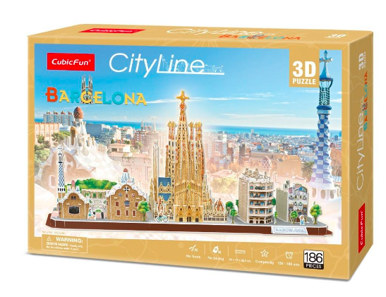 CUBICFUN 3D dėlionė „Barselona“ aprašymas - Prekės nuotrauka