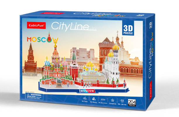 CUBICFUN 3D dėlionė „Maskva“ aprašymas - Prekės nuotrauka