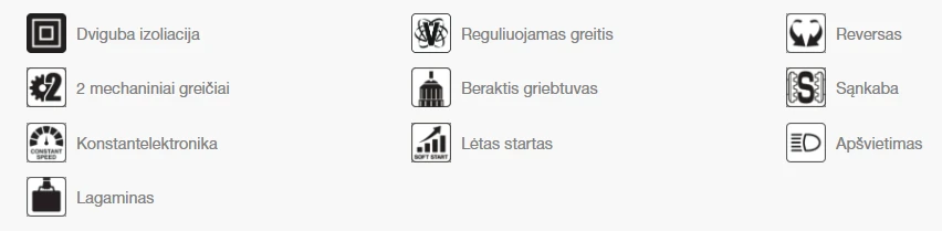 Smūginis gręžtuvas Makita HP2071FJ, 1010 W aprašymas - Prekės nuotrauka
