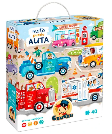 CzuCzu Dėlionė 40 vnt. - Automobiliai aprašymas - Prekės nuotrauka