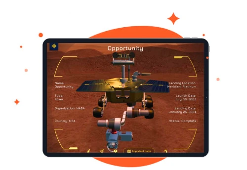 Play Shifu interaktyvus mokomasis gaublys - Orboot Mars aprašymas - Prekės nuotrauka