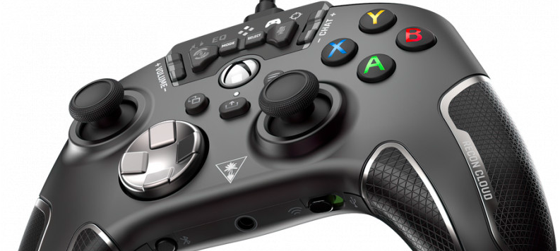 Turtle Beach žaidimų pultas Recon Cloud/ Wired Game Controller with Bluetooth for Xbox Series X|S, Xbox One, Windows, Android Mobile Devices/Juodos spalvos aprašymas - Prekės nuotrauka