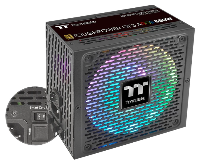 Maitinimo blokas Toughpower GF3 ARGB 850W Gold - TT Premium Edition aprašymas - Prekės nuotrauka