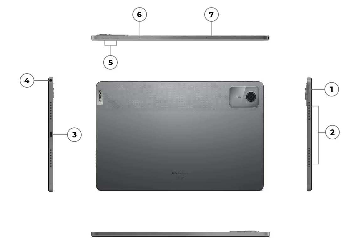 Planšetinis kompiuteris Lenovo Tab M11 4GB RAM/ 128GB/ Pilkos spalvos (Luna Grey) + Lenovo® Tab Pen aprašymas - Prekės nuotrauka