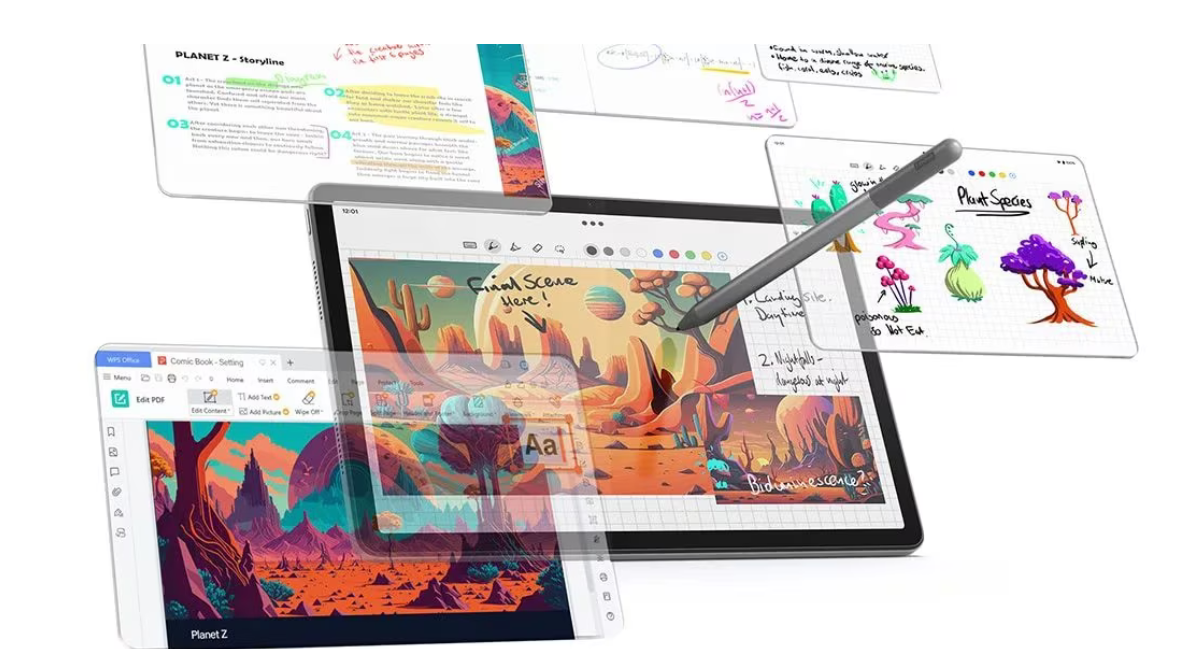Planšetinis kompiuteris Lenovo Tab M11 4GB RAM/ 128GB/ Pilkos spalvos (Luna Grey) + Lenovo® Tab Pen aprašymas - Prekės nuotrauka