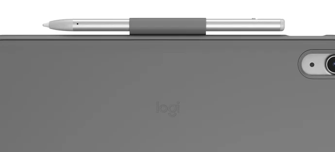 Logitech Slim Folio klaviatūros dėklas iPad, Pilkos spalvos aprašymas - Prekės nuotrauka