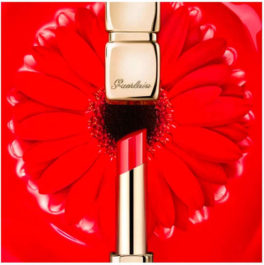 Guerlain Kiss Kiss Shine Bloom lūpų dažai, spalva - 409 Fuchsia Flush aprašymas - Prekės nuotrauka