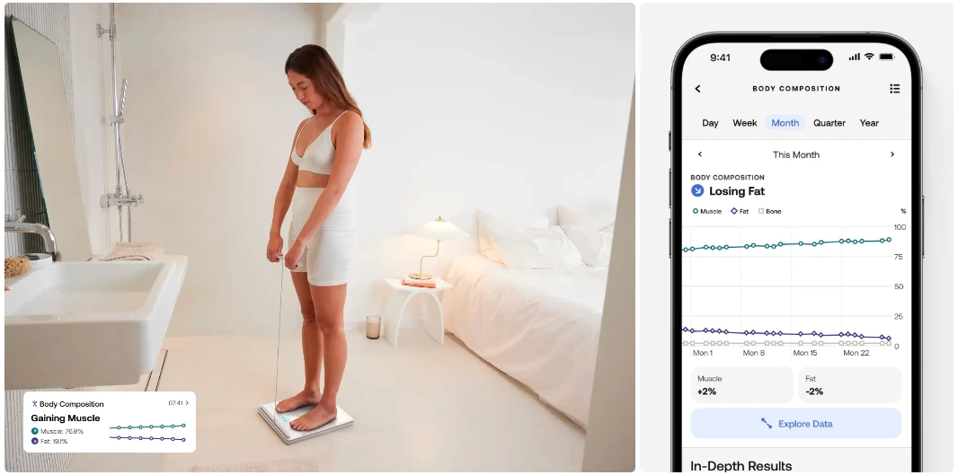 Išmaniosios vonios svarstyklės Withings Body Scan, Juodos aprašymas - Prekės nuotrauka