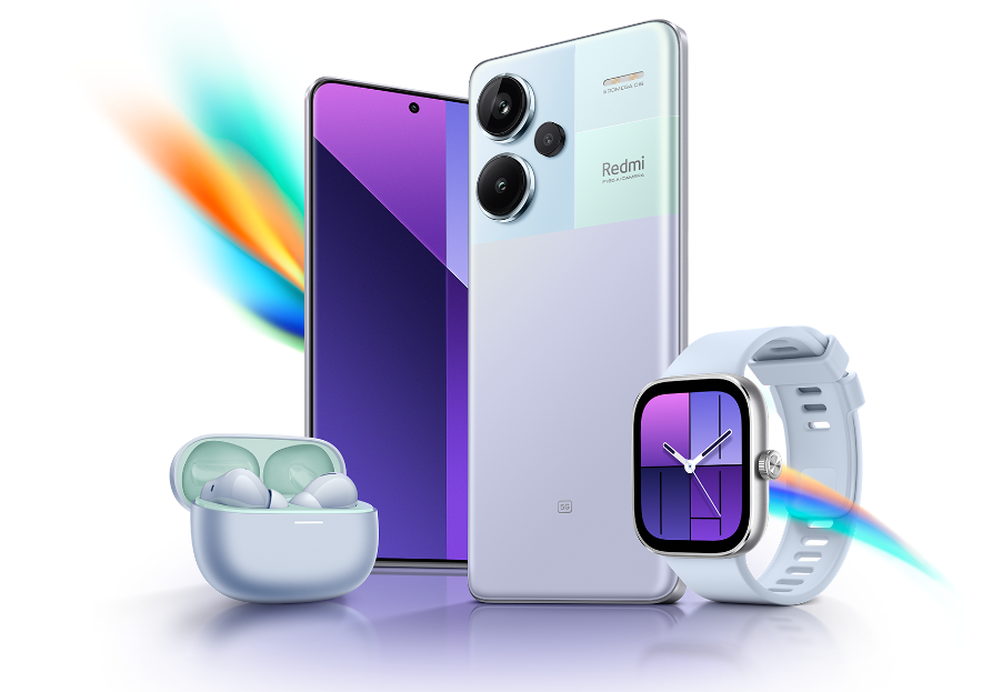 Redmi Buds 5 Pro, belaidės ausinės Aurora Purple spalvos aprašymas - Prekės nuotrauka