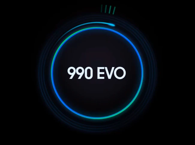 Kietasis diskas Samsung 990 EVO, 2000 GB, Rašymo greitis 4200 MB/s, Skaitymo greitis 5000 MB/s aprašymas - Prekės nuotrauka