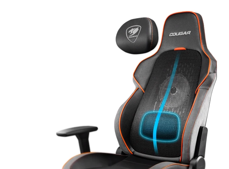 Cougar žaidimų kėdė NxSys Aero, Juoda spalva aprašymas - Prekės nuotrauka Cougar žaidimų kėdė NxSys Aero, Juoda spalva aprašymas - Prekės nuotrauka