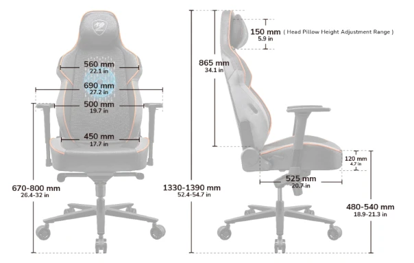 Cougar žaidimų kėdė NxSys Aero, Juoda spalva aprašymas - Prekės nuotrauka Cougar žaidimų kėdė NxSys Aero, Juoda spalva aprašymas - Prekės nuotrauka