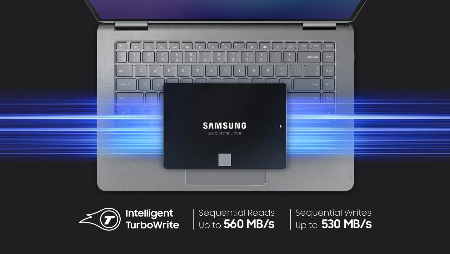 Kietasis vidinis diskas SSD SAMSUNG 870 EVO 250GB/SATA/ML/2,5/MZ-77E250B/EU aprašymas - Prekės nuotrauka