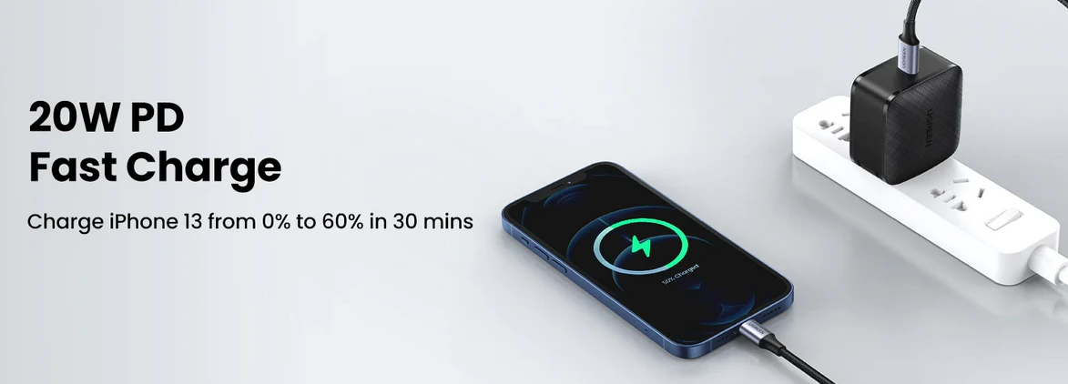 Kabelis Ugreen USB-C – Lightning, 1m (UGR268) aprašymas - Prekės nuotrauka